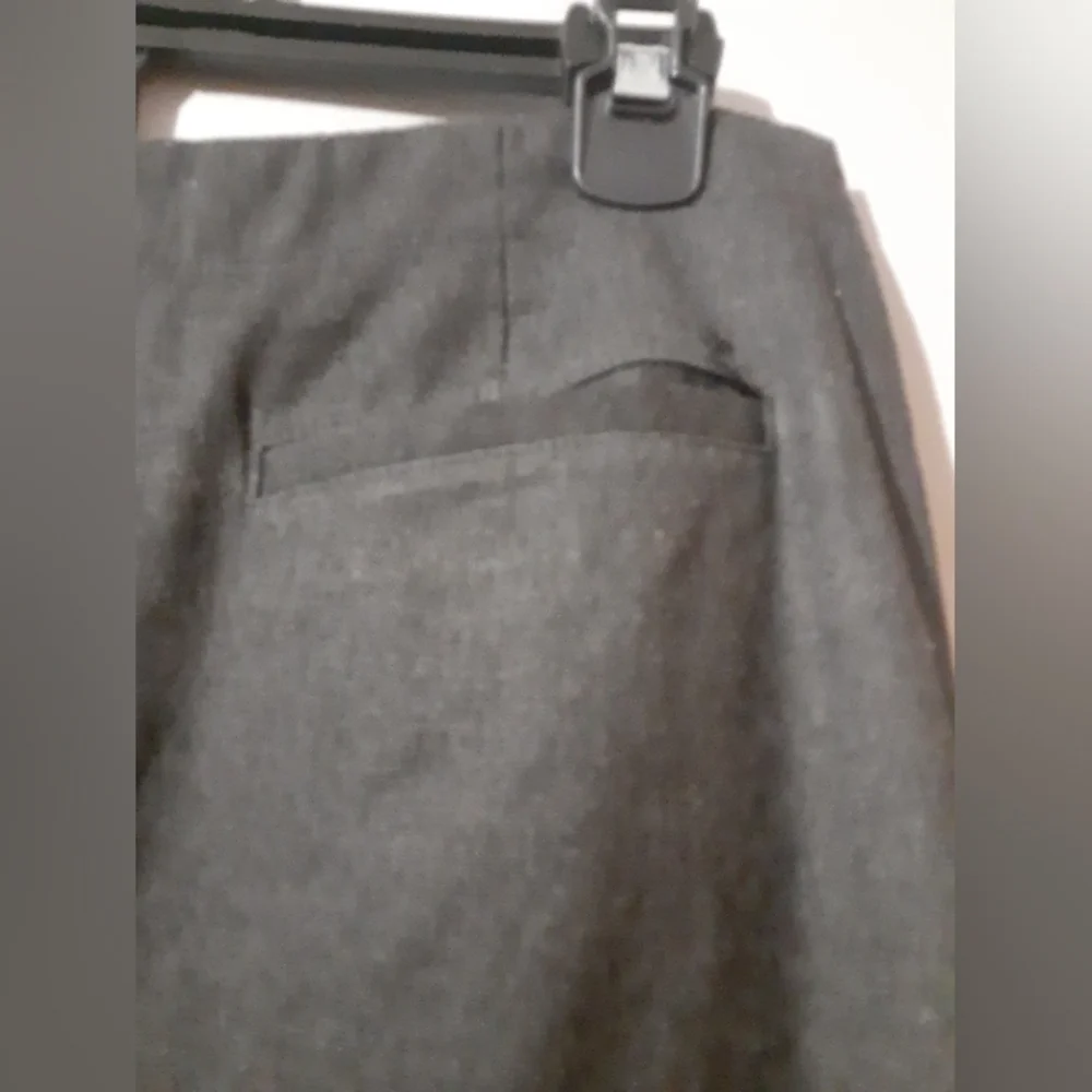 Tangents Women's Long Skirt Dark Gray Front Back Pockets Size 9/10 Prarie Peasan